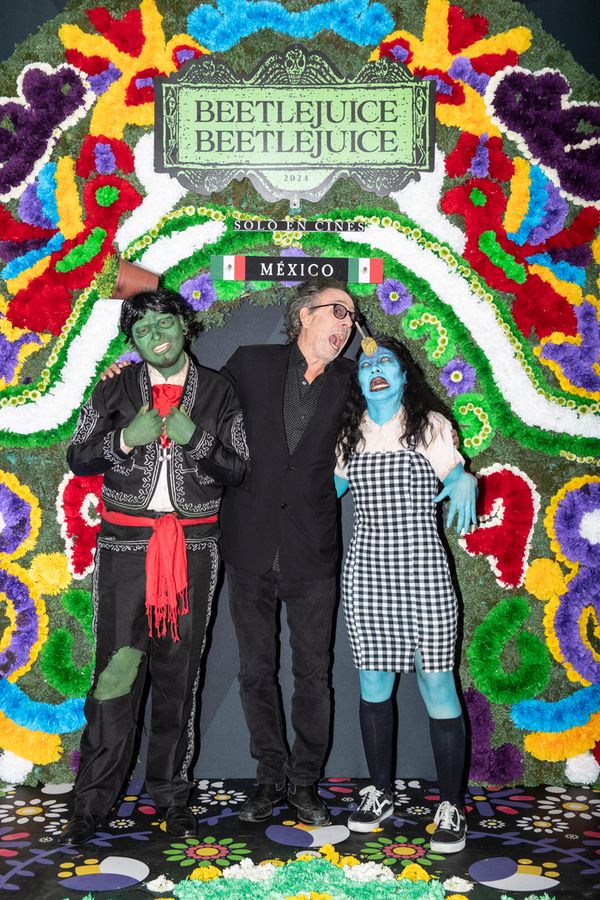 Director Tim Burton attends the Photo Call for Warner Bros. Pictures' BEETLEJUICE BEE Photo