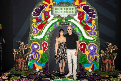 Jenna Ortega and Michael Keaton attend the Photo Call for Warner Bros. Pictures' BEET Photo