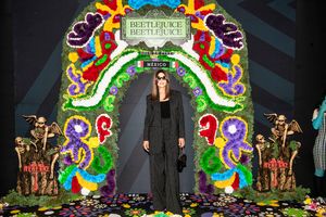 Monica Bellucci attends the Photo Call for Warner Bros. Pictures' BEETLEJUICE BEETLEJ Photo