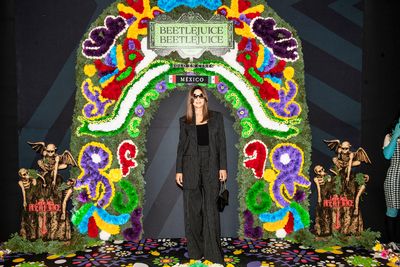 Monica Bellucci attends the Photo Call for Warner Bros. Pictures' BEETLEJUICE BEETLEJ Photo