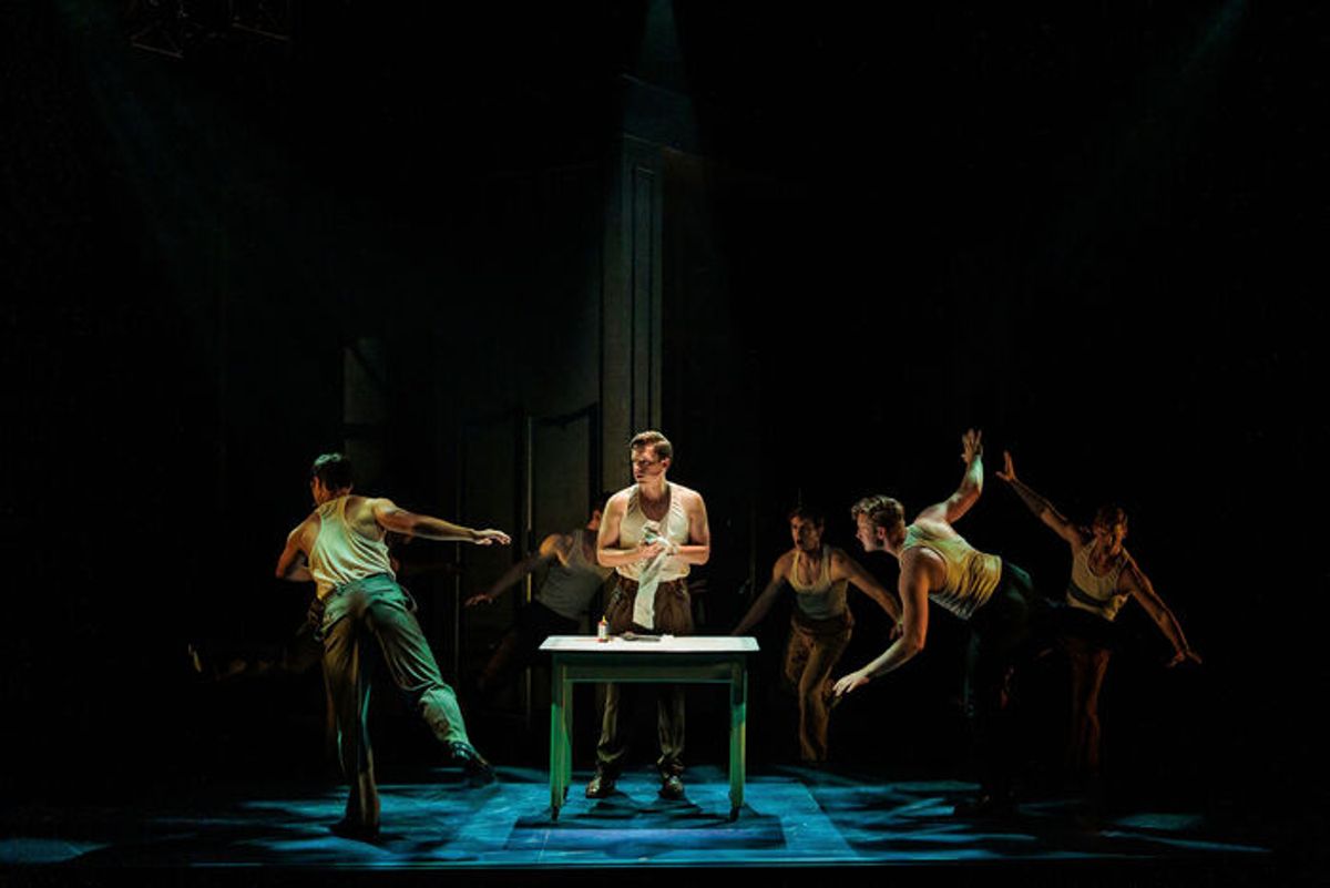 Louis Jannuzzi III and the ensemble of The REV Theatre Company’s production of BANDSTAND at 