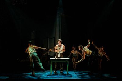 Louis Jannuzzi III and the ensemble of The REV Theatre Company’s production of BAND Photo