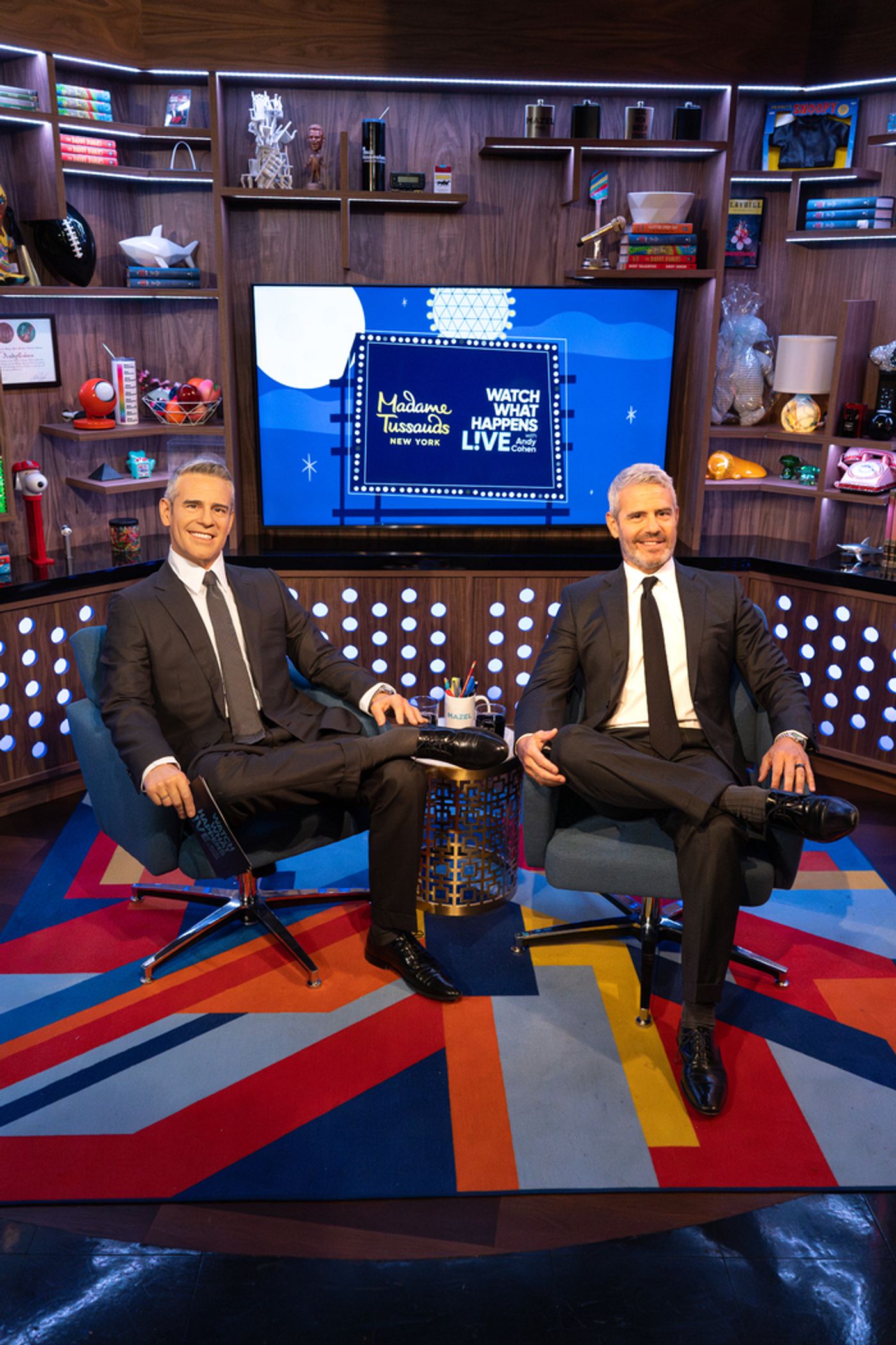 Photos: Madame Tussauds New York Launches First Wax Figure of Talk Show Host Andy Cohen Photos: Madame Tussauds New York Launches First Wax Figure of Talk Show Host Andy Cohen Image