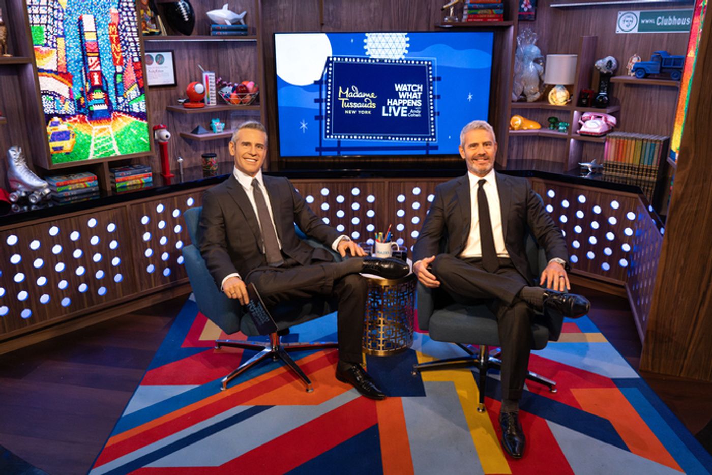 Photos: Madame Tussauds New York Launches First Wax Figure of Talk Show Host Andy Cohen Photos: Madame Tussauds New York Launches First Wax Figure of Talk Show Host Andy Cohen Image