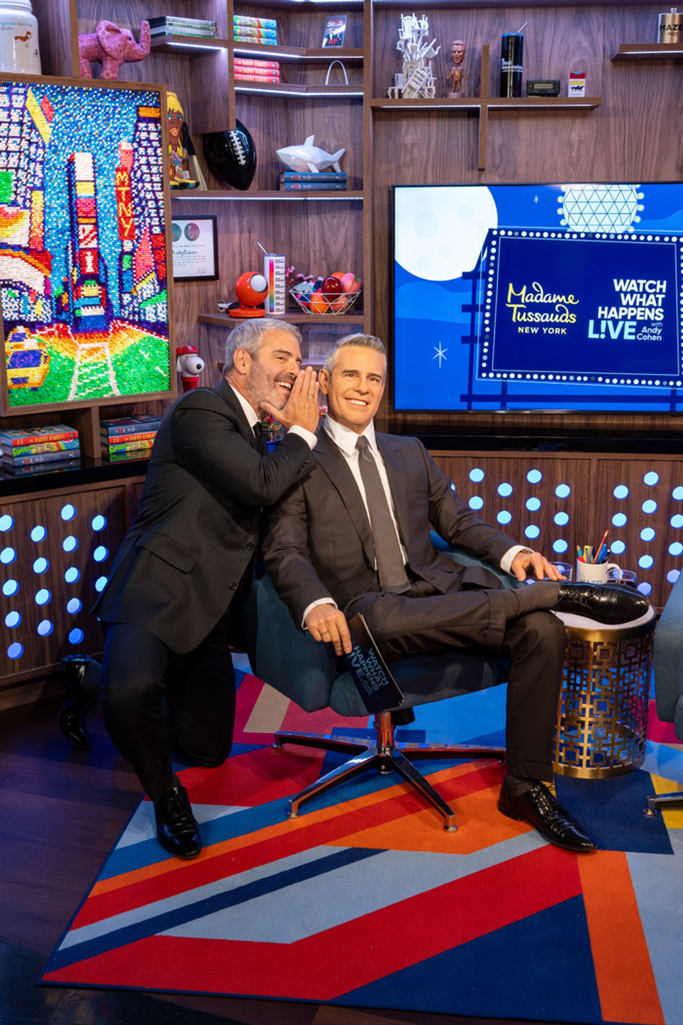 Photos: Madame Tussauds New York Launches First Wax Figure of Talk Show Host Andy Cohen Photos: Madame Tussauds New York Launches First Wax Figure of Talk Show Host Andy Cohen Image