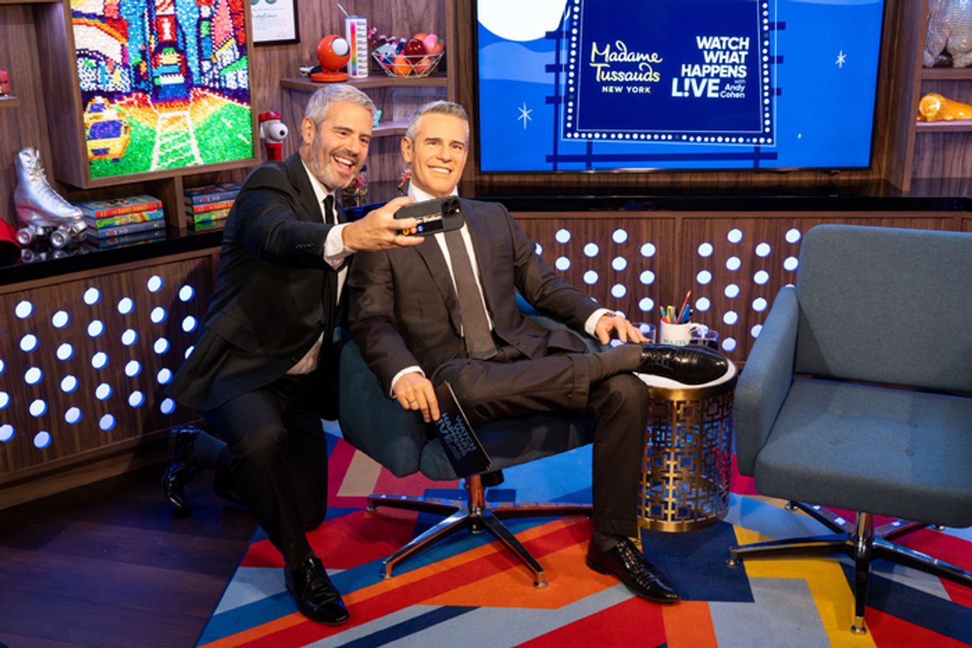 Photos: Madame Tussauds New York Launches First Wax Figure of Talk Show Host Andy Cohen Photos: Madame Tussauds New York Launches First Wax Figure of Talk Show Host Andy Cohen Image