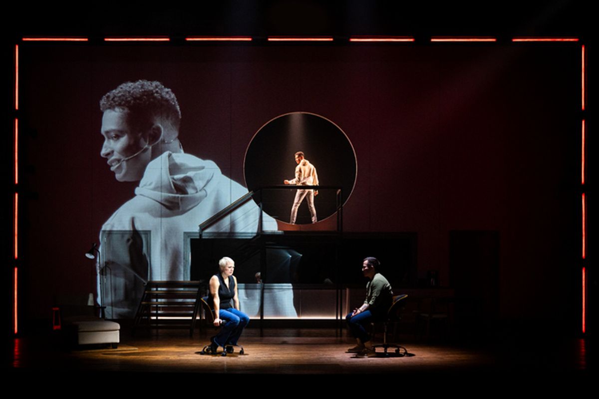 Natalie Joy Johnson, Adante Carter (back center), Joseph Morales at 