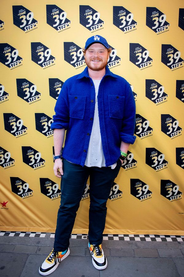 Sam Williams arrives at The 39 Steps press night at the Trafalgar Theatre, London. Pi Photo