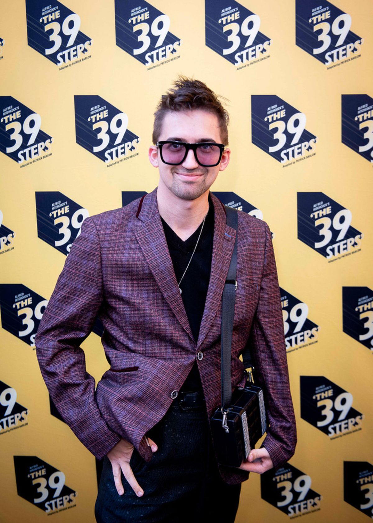 Michael J Hardwick arrives at The 39 Steps press night at the Trafalgar Theatre, London. Picture date: Monday 19th August 2024. Credit: DavidJensen at 