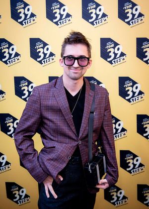 Michael J Hardwick arrives at The 39 Steps press night at the Trafalgar Theatre, Lond Photo