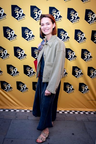 Kara Tointon arrives at The 39 Steps press night at the Trafalgar Theatre, London. Pi Photo