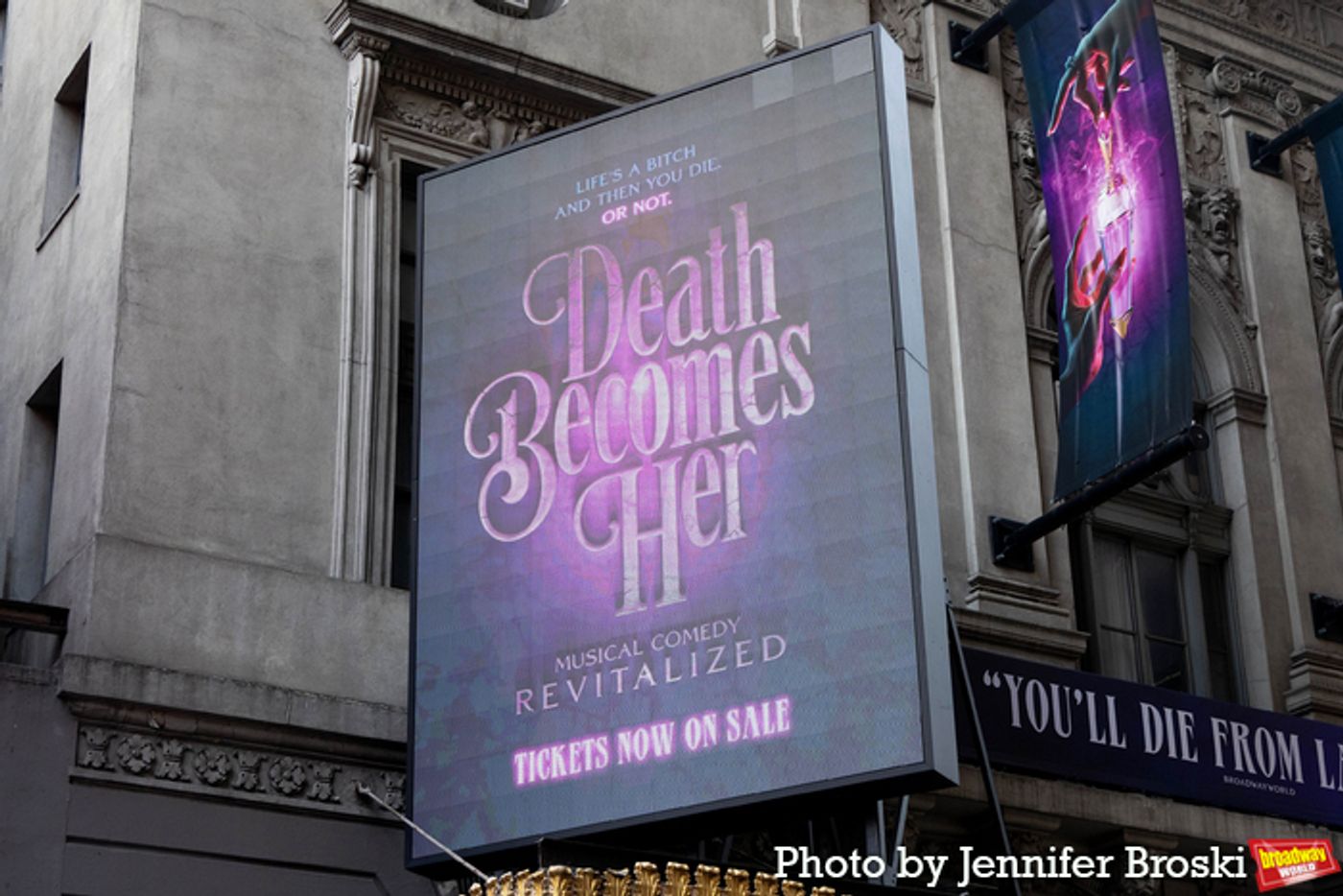 Up on the Marquee: DEATH BECOMES HER Up on the Marquee: DEATH BECOMES HER Image