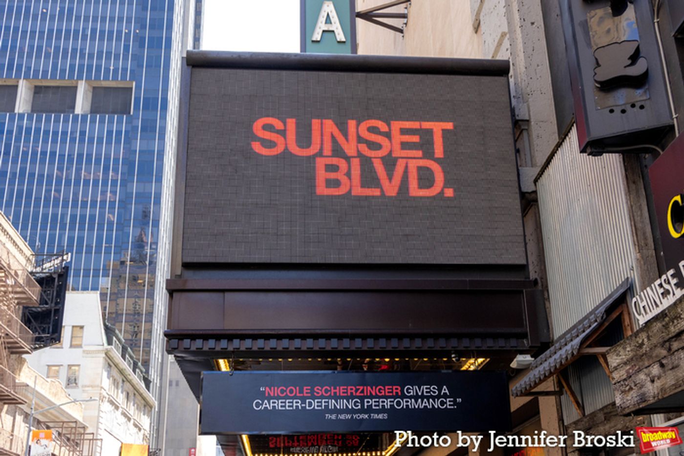 Up on the Marquee: SUNSET BLVD.  Image