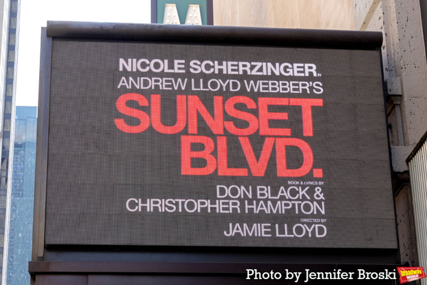 Up on the Marquee: SUNSET BLVD.  Image