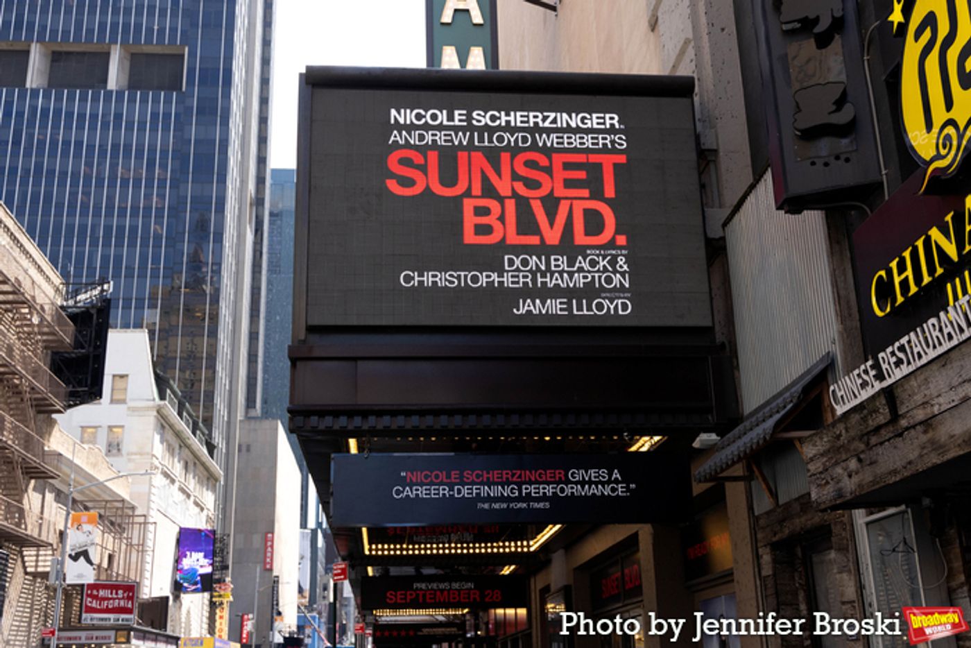 Up on the Marquee: SUNSET BLVD.  Image