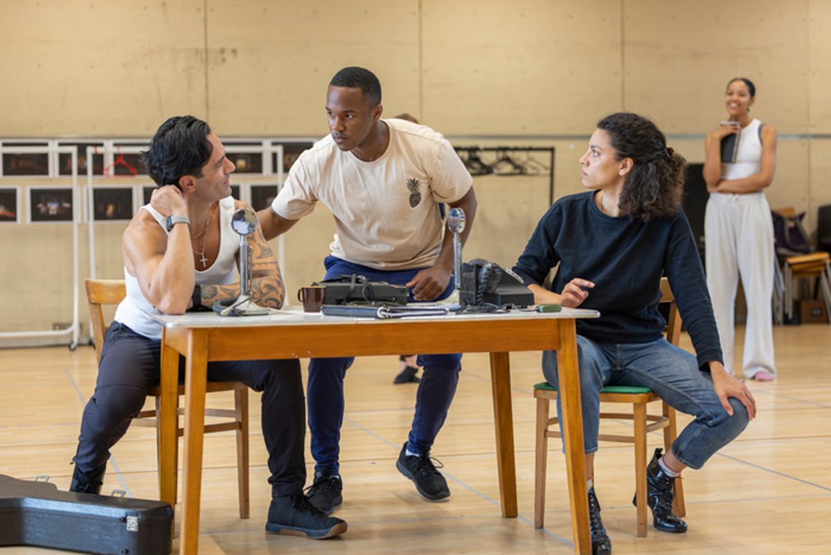 Ramin Karimloo, Durone Stokes, and Anoushka Lucas at 