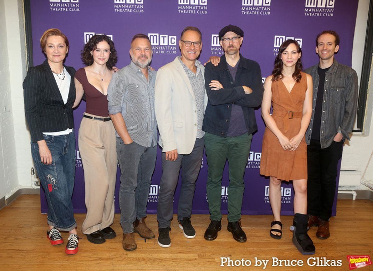 Francesca Faridany,  Olivia Deren Nikkanen, Norbert Leo Butz, Jonathan Walker, Erik Jensen, Erin Darke and David Rosenberg at 