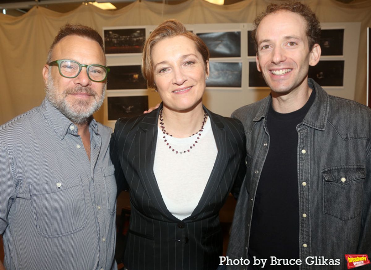 Norbert Leo Butz, Francesca Faridany and David Rosenberg at 
