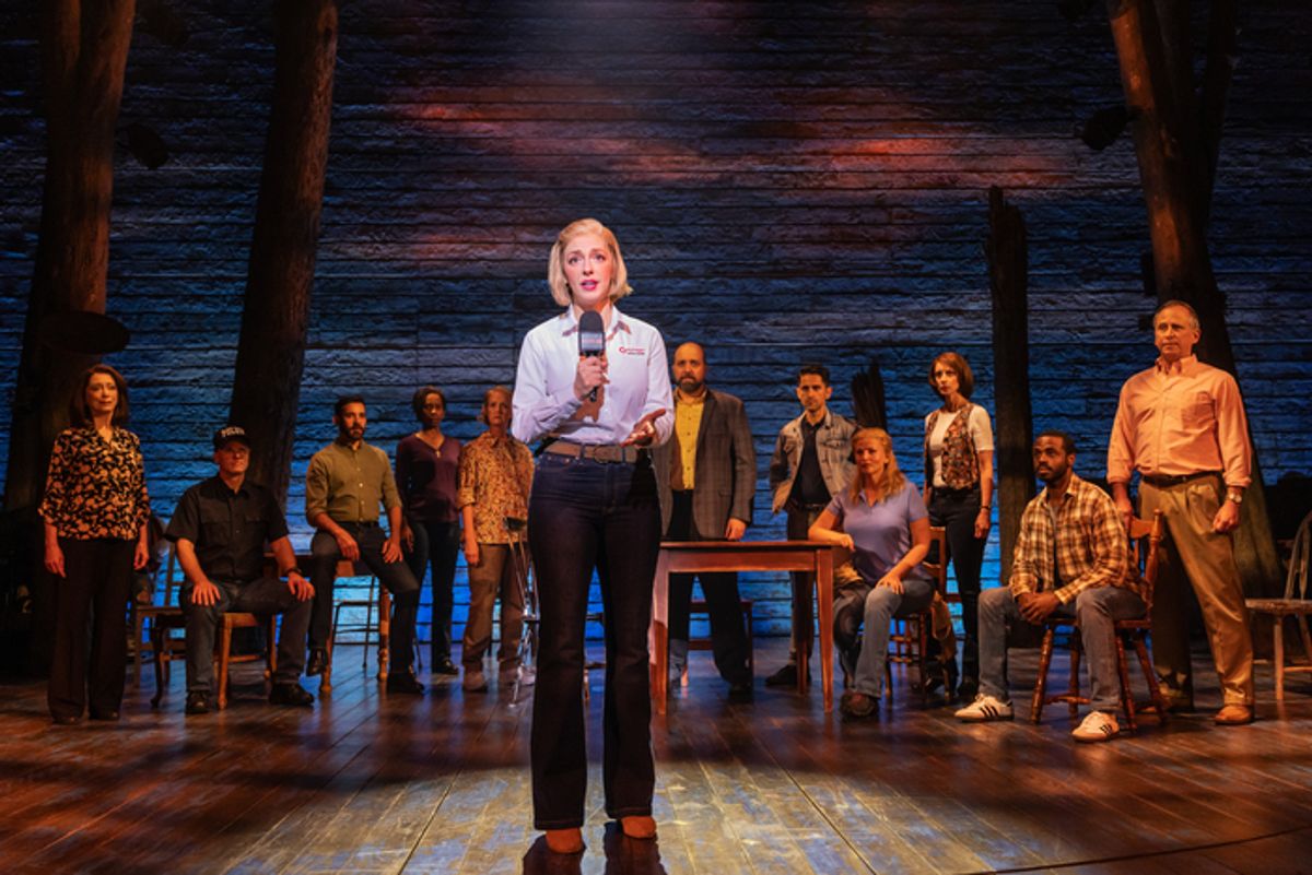 Steffi DiDomenicantonio and the cast of COME FROM AWAY at 