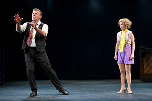 Patrick Ryan Sullivan (Julian Marsh) and Laura Guley (Peggy Sawyer) @ BroadwayWorld Patrick Ryan Sullivan (Julian Marsh) and Laura Guley (Peggy Sawyer) Photo