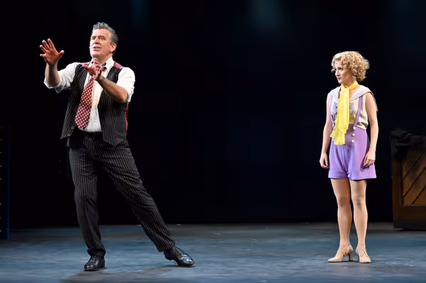 Patrick Ryan Sullivan (Julian Marsh) and Laura Guley (Peggy Sawyer)  Photo