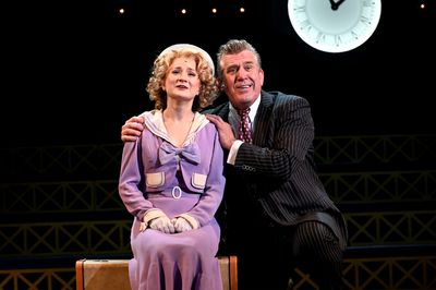Laura Guley (Peggy Sawyer) and Patrick Ryan Sullivan (Julian Marsh) Photo
