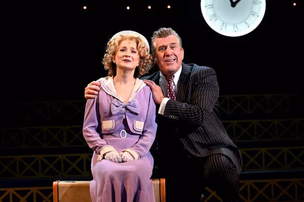 Laura Guley (Peggy Sawyer) and Patrick Ryan Sullivan (Julian Marsh) Photo