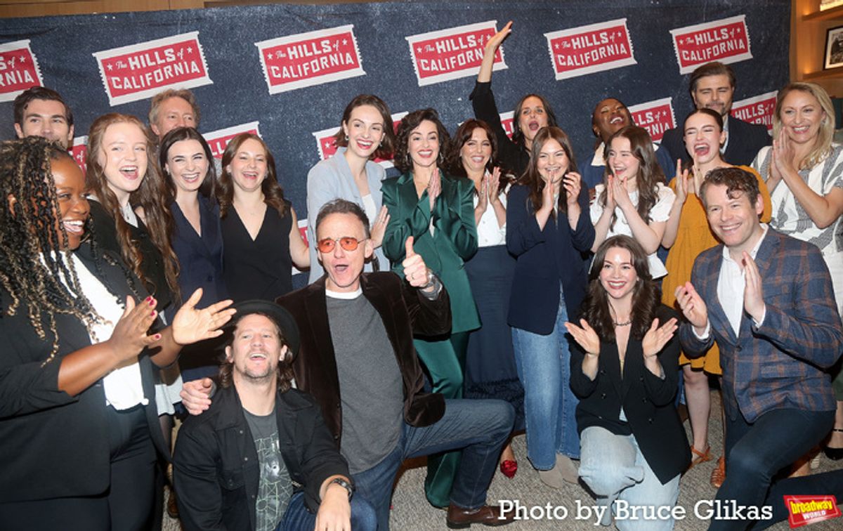 The Cast of 'The Hills of California' including Laura Donnelly, Lara McDonnell, Helena Wilson, Nicola Turner, Ophelia Lovibond, Sophia Ally, Nancy Allsop, Leanne Best, Bryan Dick, Richard Short, David Wilson Barnes, Richard Lumsden, Ta’Rea Campbell, Sawyer Barth, Ellyn Heald, Cameron Scoggins, Max Roll, Erin Rose Doyle, Sadie Veach, Liz Pearce, Jessica Baglow, Liam Bixbany and Q. Smith at 