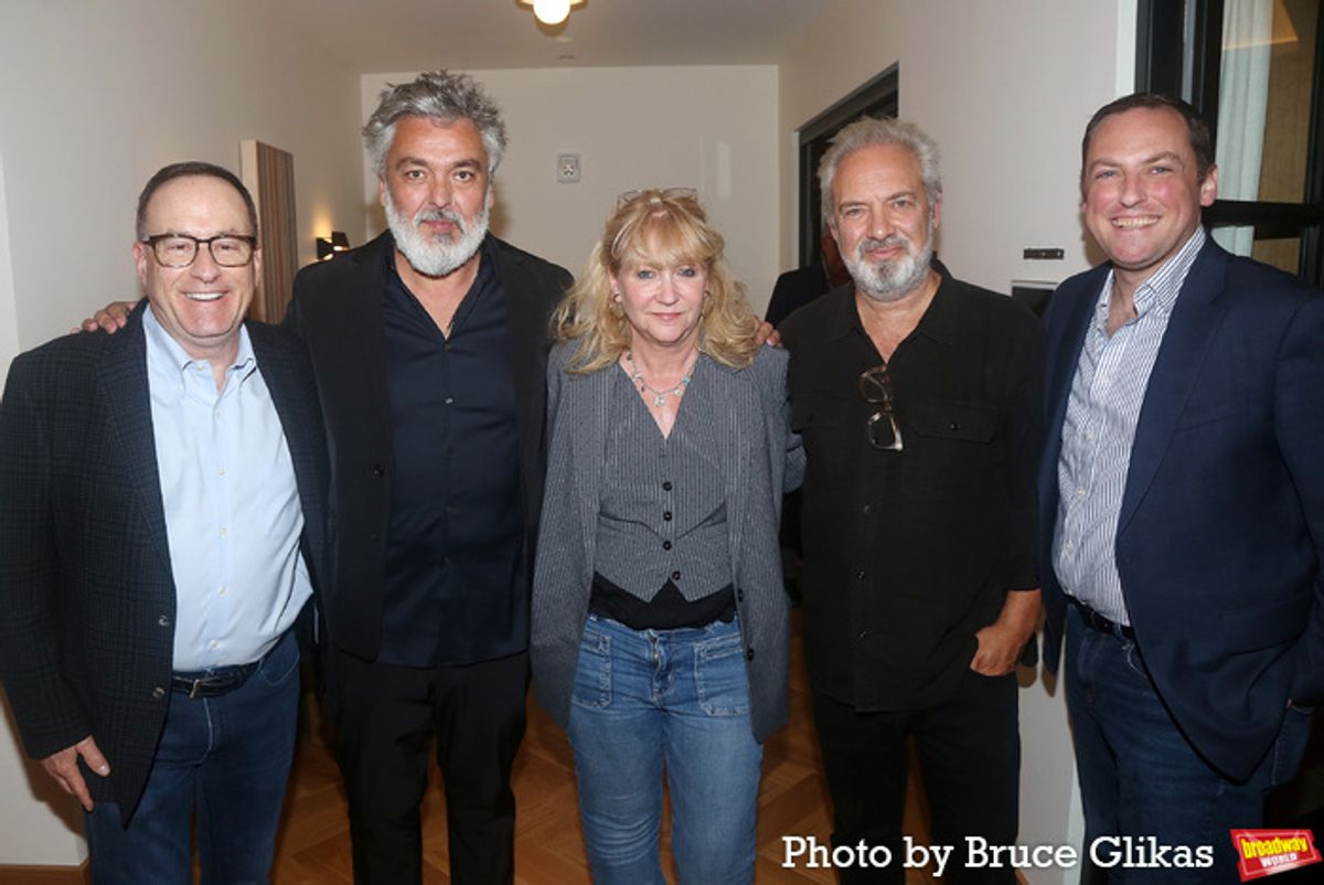 Producer Brian Spector, Playwright Jez Butterworth, Producer Sonia Friedman, Director Sam Mendes and Producer Darren Johnston  at 