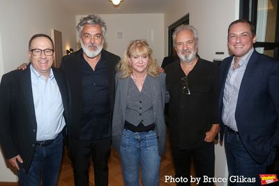 Producer Brian Spector, Playwright Jez Butterworth, Producer Sonia Friedman, Director Photo