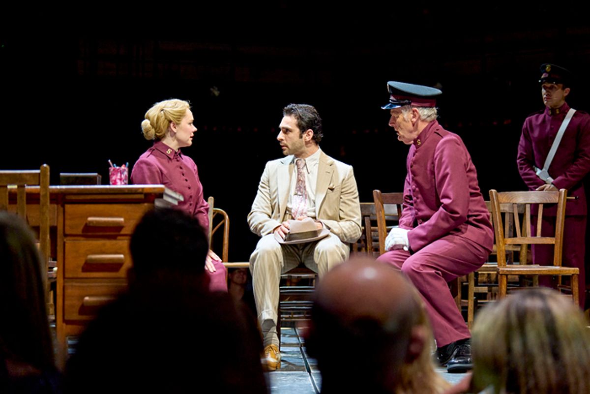 Gina Beck, George Ioannides, Michael Simkins at 