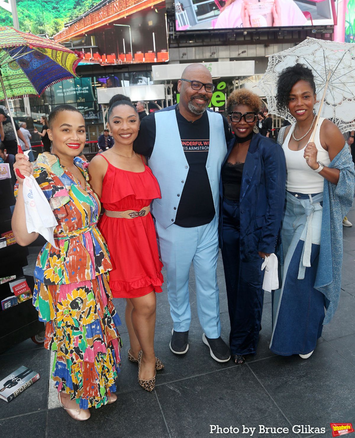Kim Exum, Jennie Harney-Fleming, James Monroe Iglehart, Darlesia Cearcy and Dionne Figgins at 