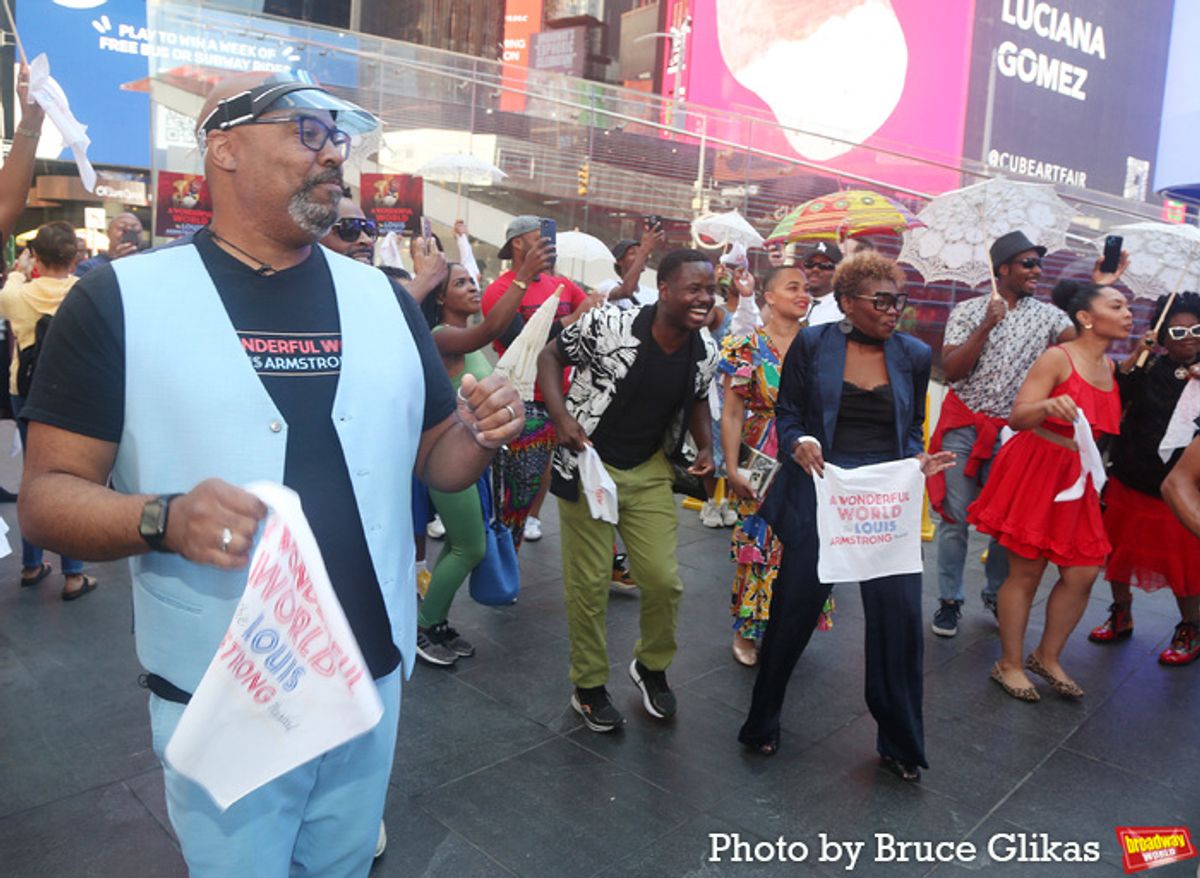 James Monroe Iglehart and 'A Wonderful World: The Louis Armstrong Musical' Cast at 