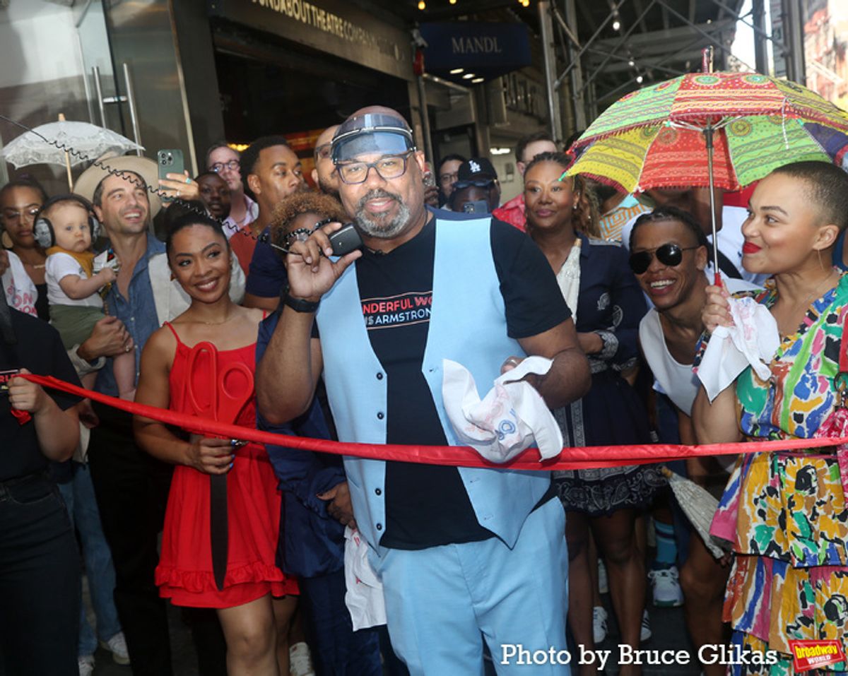 Jennie Harney-Fleming, James Monroe Iglehart, Christina Sajous, Kim Exum & The Cast of 'A Wonderful World: The Louis Armstrong Musical'  at 