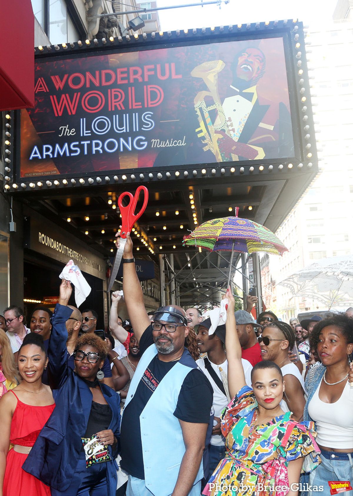 Jennie Harney-Fleming, Darlesia Cearcy, James Monroe Iglehart, Kim Exum, Dionne Figgins & The Cast of 'A Wonderful World: The Louis Armstrong Musical'  at 