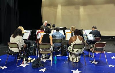 Ron Abel leads Music Rehearsal
 Photo