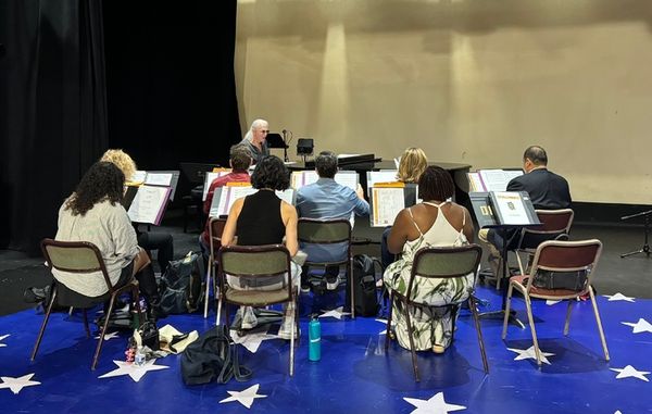 Ron Abel leads Music Rehearsal
 Photo