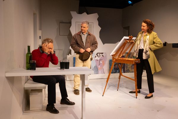 Christopher Daftsios, Eli Ganias and Amie Bermowitz Photo