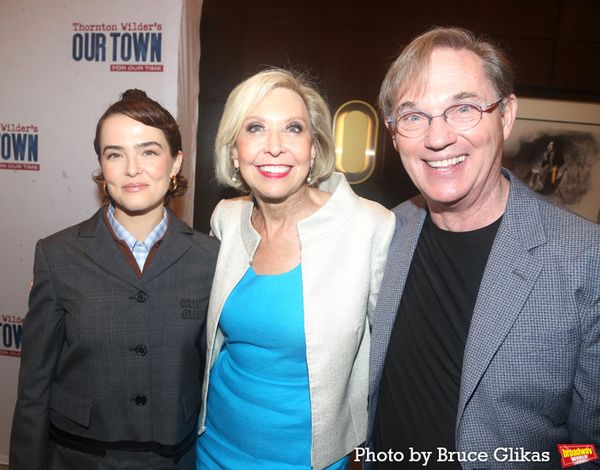Zoey Deutch, Julie Halston and Richard Thomas Photo