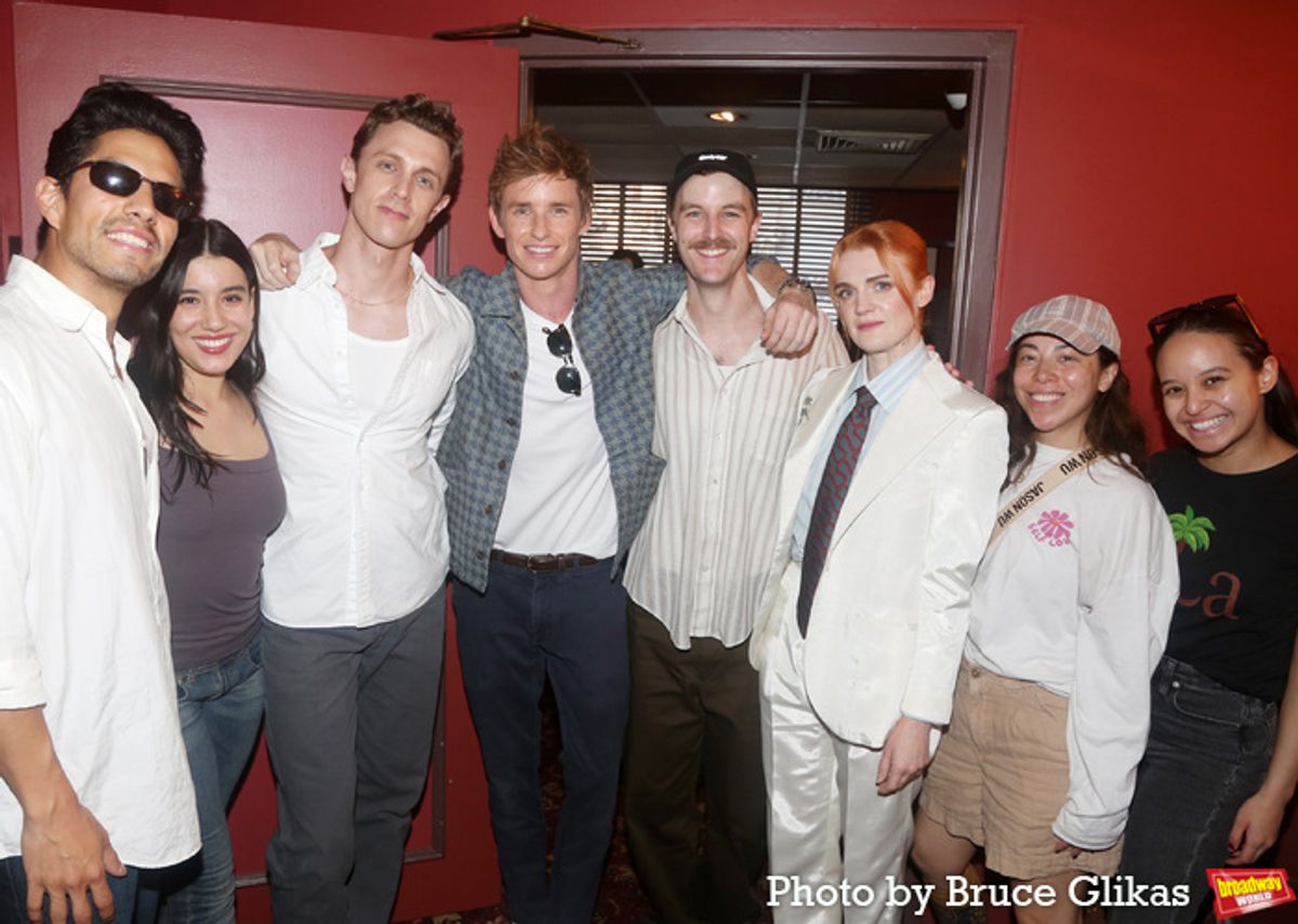 Eddie Redmayne & Gayle Rankin with Cast of 'Cabaret at The Kit Kat Club' at 