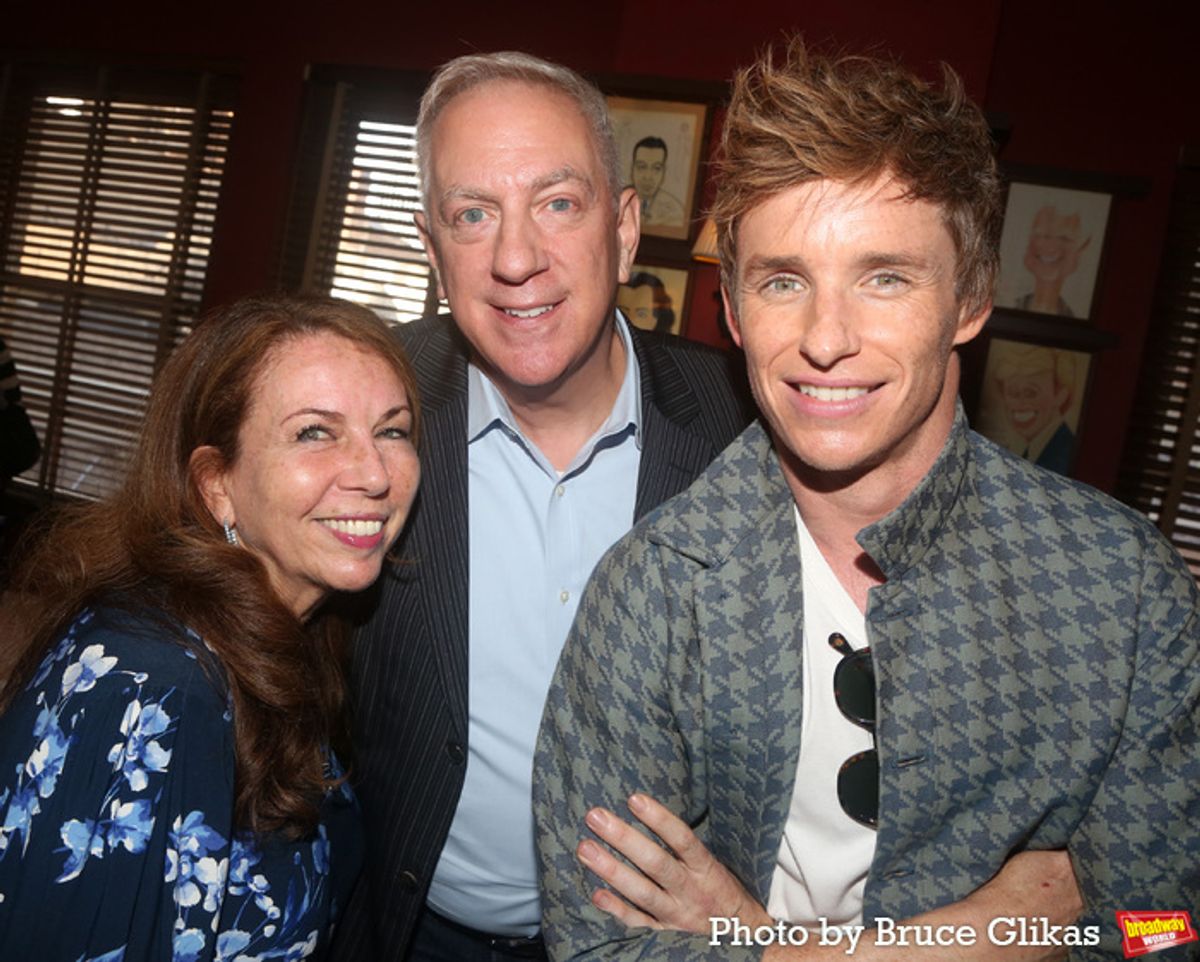 Wendy Orshan, Jeffrey M. Wilson and Eddie Redmayne at 