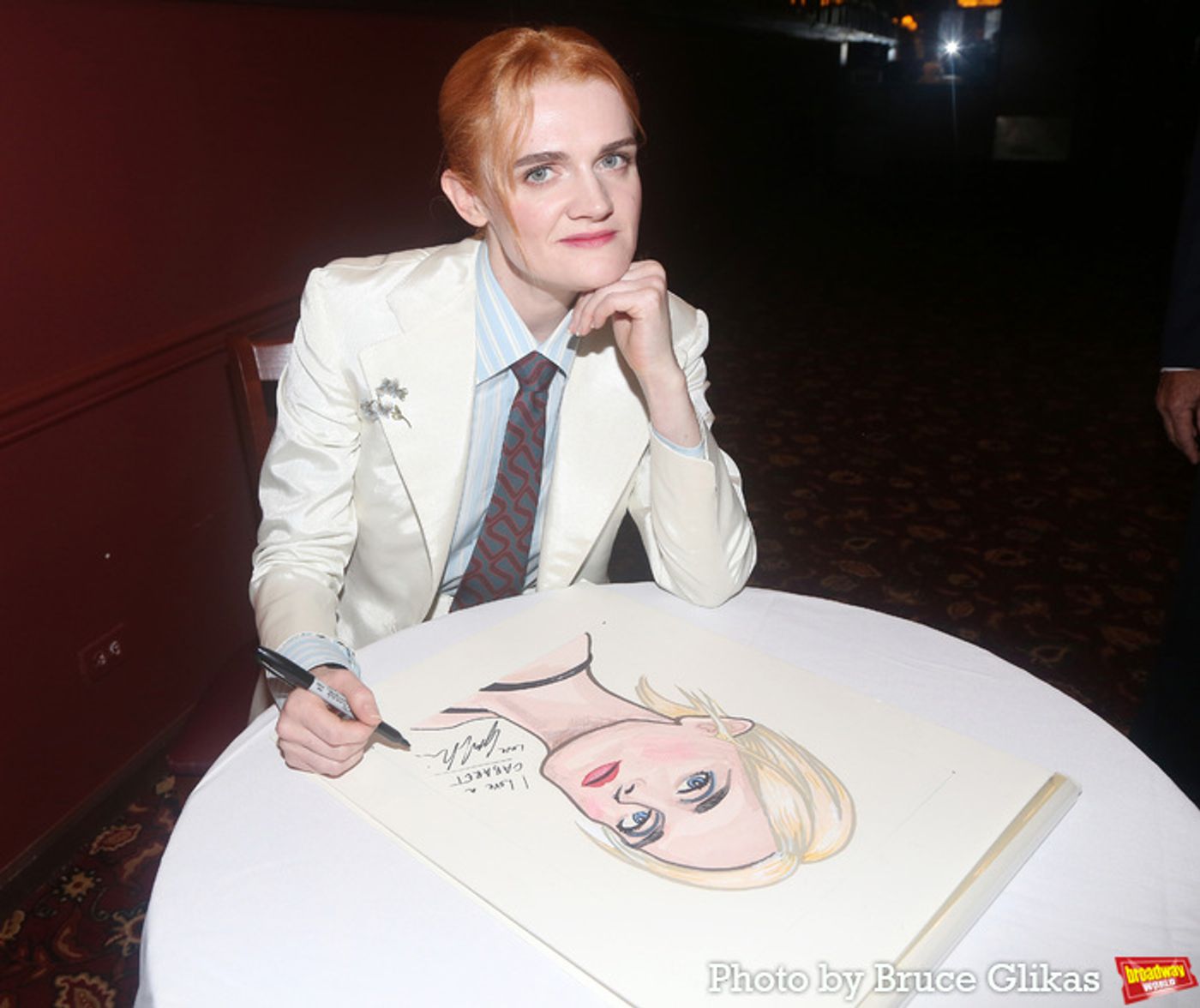 Photos: CABARET Stars Eddie Redmayne & Gayle Rankin Honored with Sardi's Portraits  Image