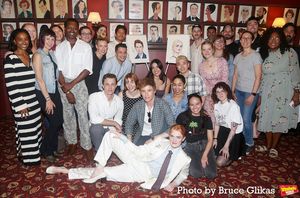 Eddie Redmayne & Gayle Rankin with the Company & Cast of "Cabaret at The Kit Kat Club Photo