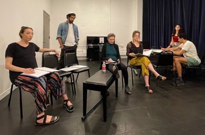 Arielle Beth Klein, Yair Ben-Dor, Rebecca Hoodwin, Melissa Wolff, Arielle Flax, Fady  Photo