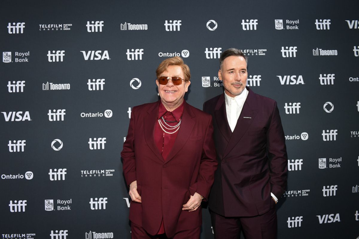 Elton John and David Furnish at 