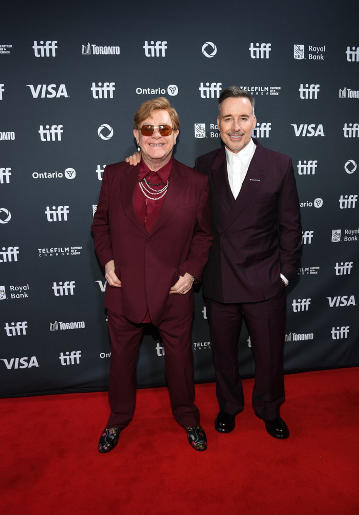Elton John and David Furnish  at 