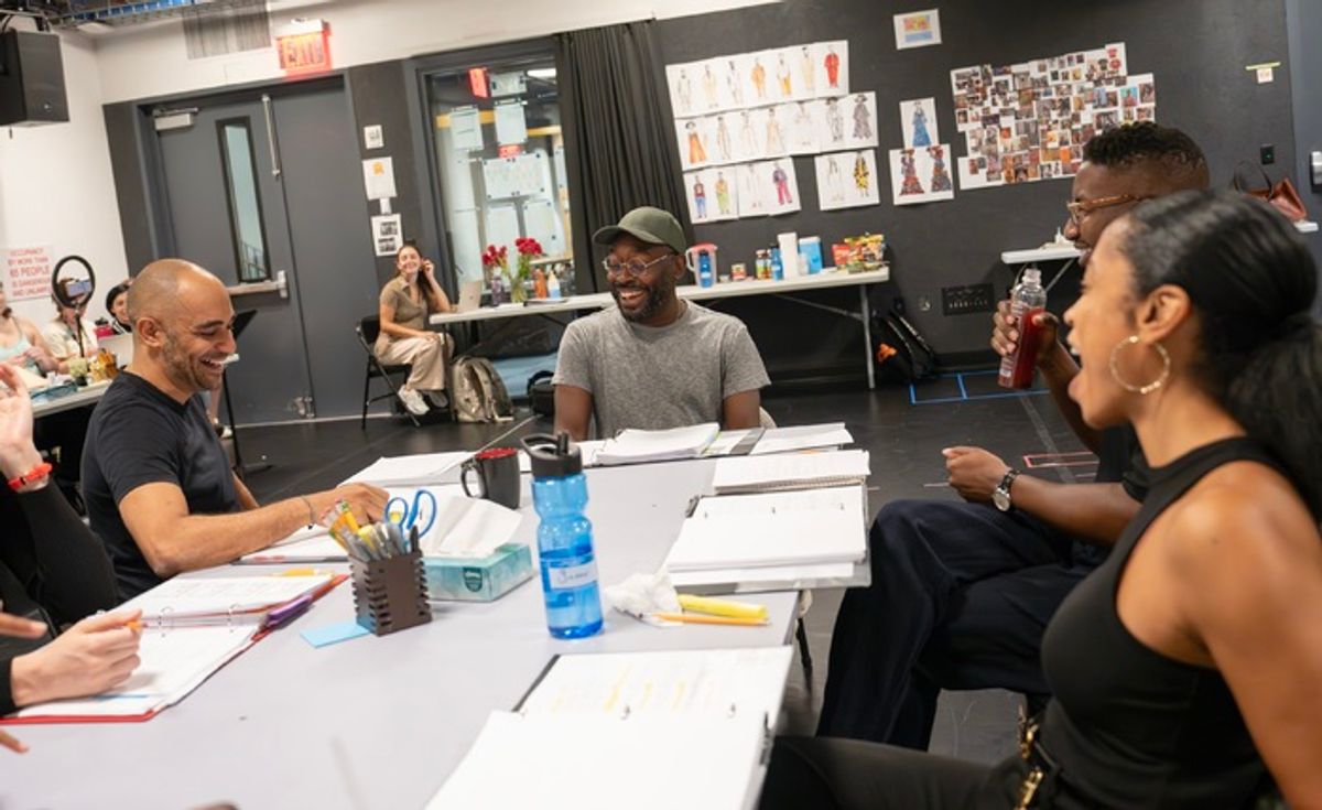 Director Saheem Ali, Playwright James Ijames, Mamoudou Athie, and Susan Kelechi Watson at 