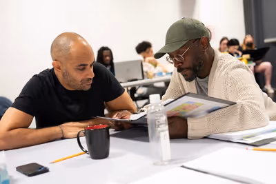 Saheem Ali and Playwright James Ijames Photo