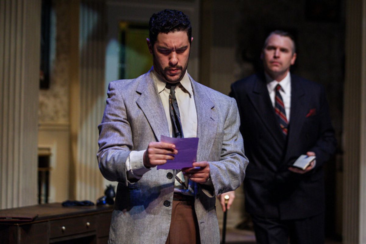 Michael Patrick Trimm and Josh Innerst in Dial M for Murder at Pittsburgh Public Theater, Sept. 11?29 at the O''Reilly Theater. Photo by Maranie R. Staab.  at 