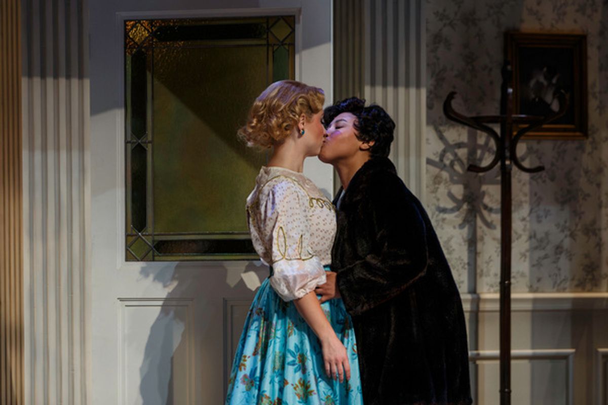 Brooke Turner and Shannon Williams in Dial M for Murder at Pittsburgh Public Theater, Sept. 11?29 at the O''Reilly Theater. Photo by Maranie R. Staab.  at 